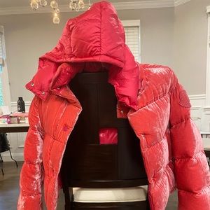Moncler Daos Velvet Puffer Jacket
